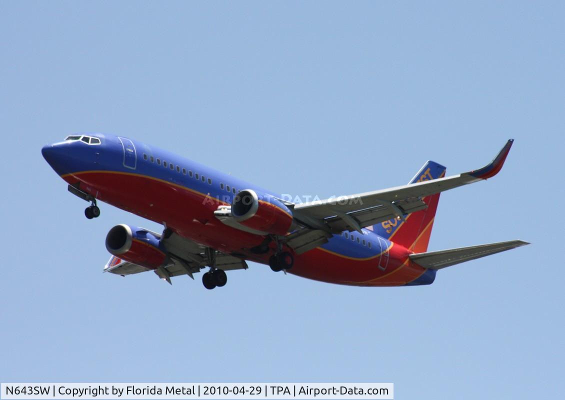 N643SW, 1997 Boeing 737-3H4 C/N 27716, Southwest 737-300