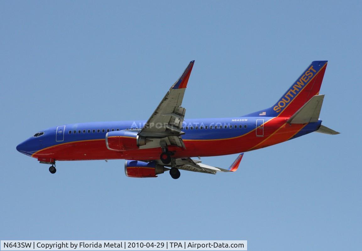 N643SW, 1997 Boeing 737-3H4 C/N 27716, Southwest 737-300