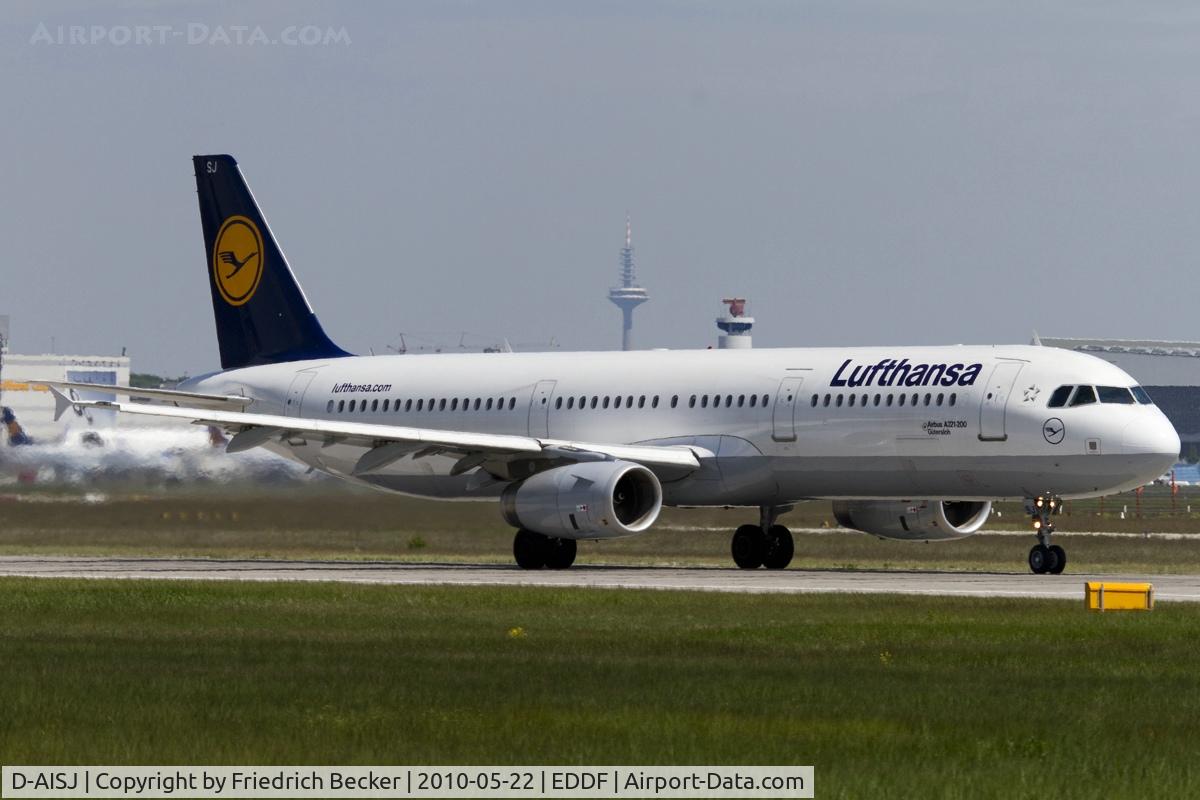D-AISJ, 2008 Airbus A321-231 C/N 3360, departing via RW18W