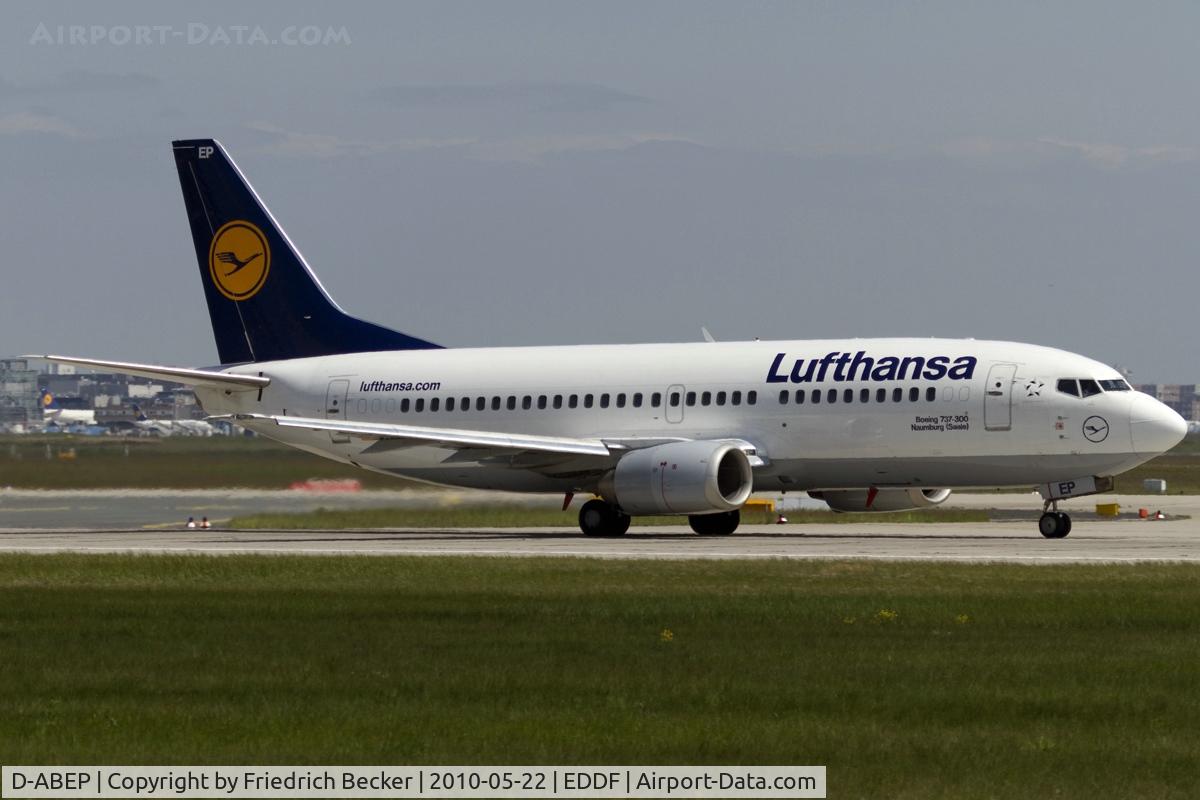 D-ABEP, 1992 Boeing 737-330 C/N 26430, departing via RW18W