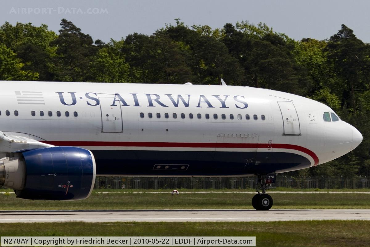 N278AY, 2001 Airbus A330-323 C/N 0388, departing via RW18W