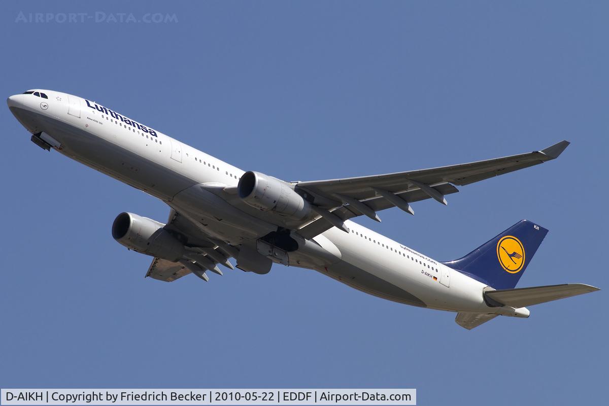 D-AIKH, 2005 Airbus A330-343X C/N 648, departing via RW25R