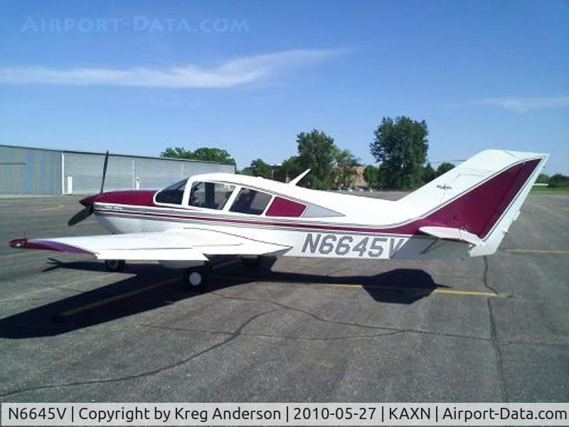 N6645V, 1970 Bellanca 17-30A Viking C/N 30309, On the line. Sorry for the poor quality, this photo was taken with my cell phone.