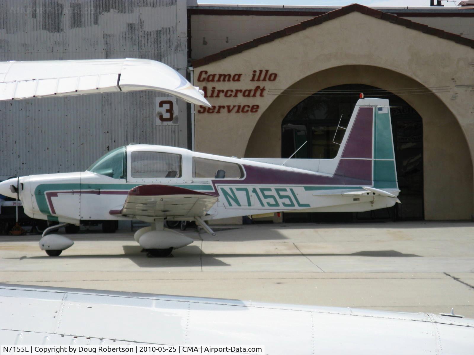 N7155L, 1973 Grumman American AA-5 Traveler C/N AA5-0455, 1973 Grumman American AA-5 TRAVELER, Lycoming O-320-150 Hp