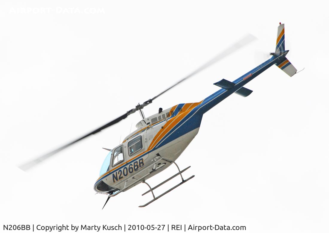 N206BB, 1967 Bell 206B JetRanger II C/N 112, Flying the pattern.