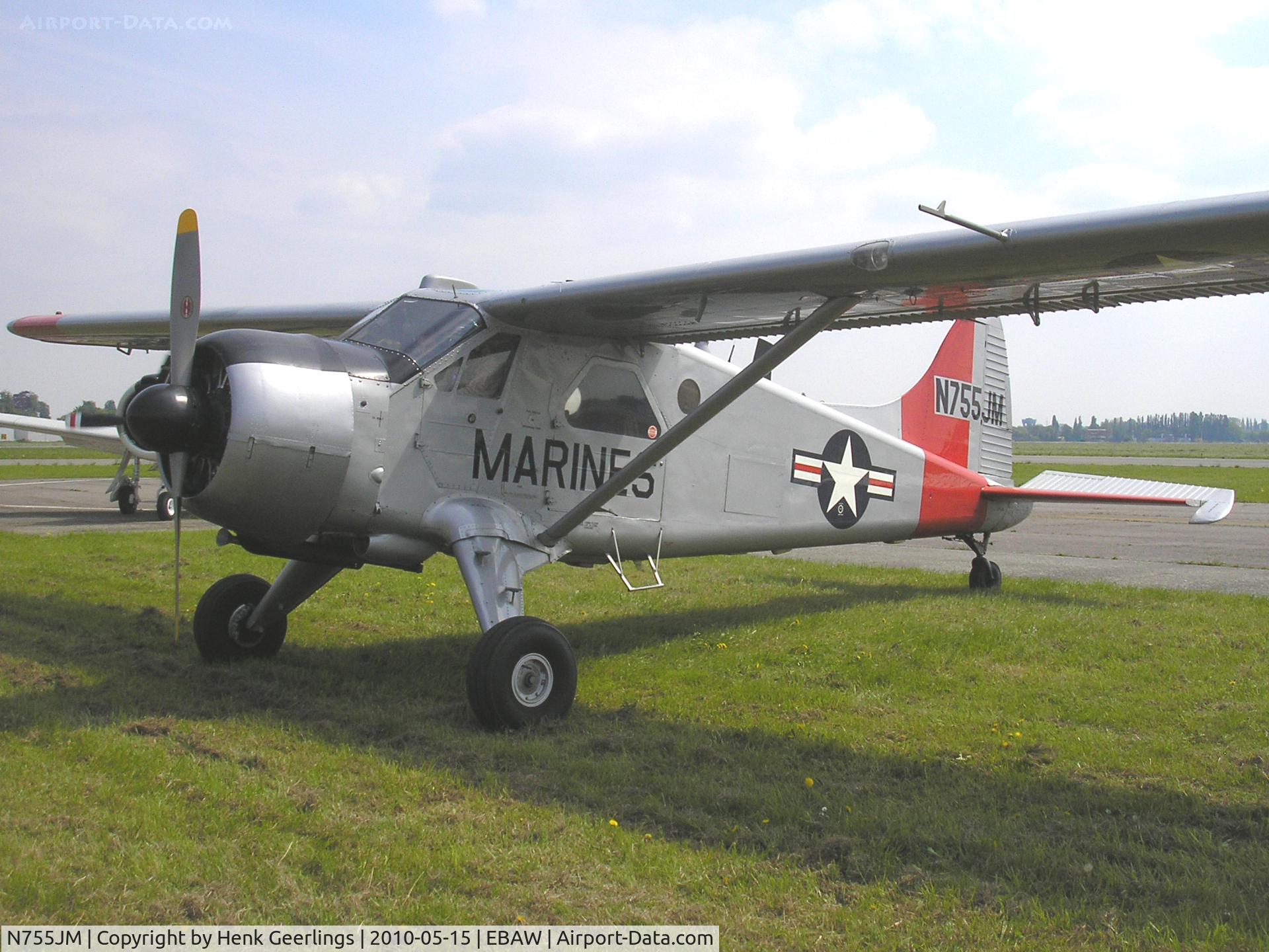 N755JM, 1957 De Havilland Canada U-6A Beaver C/N 1143, Stampe Fly In , May 2010 , Deurne