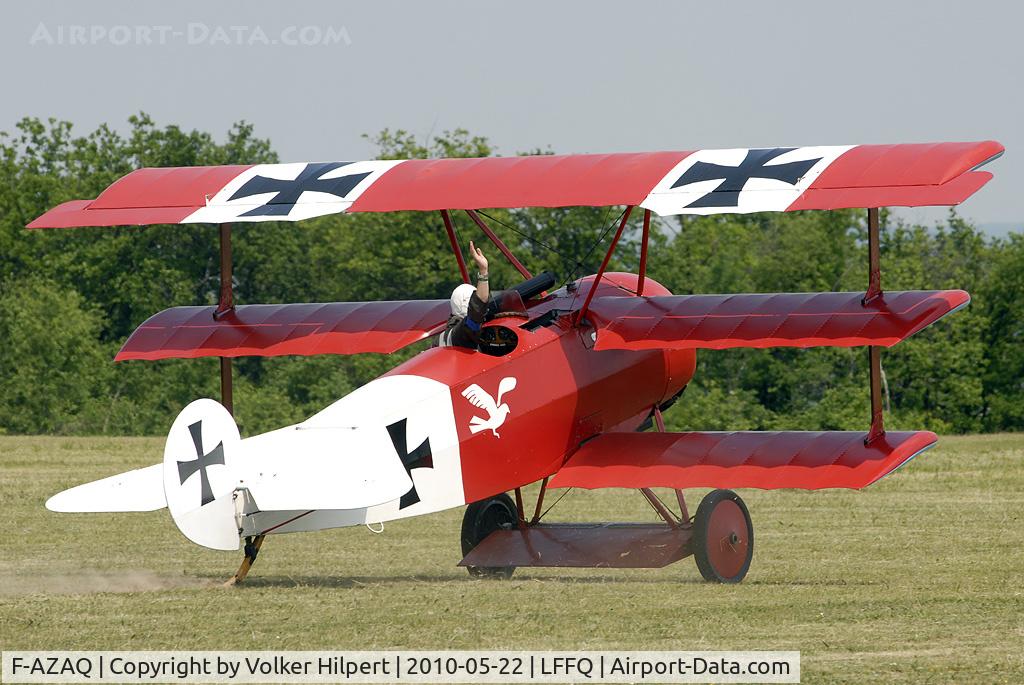 F-AZAQ, Fokker Dr.1 Triplane Replica C/N 01, at lffq