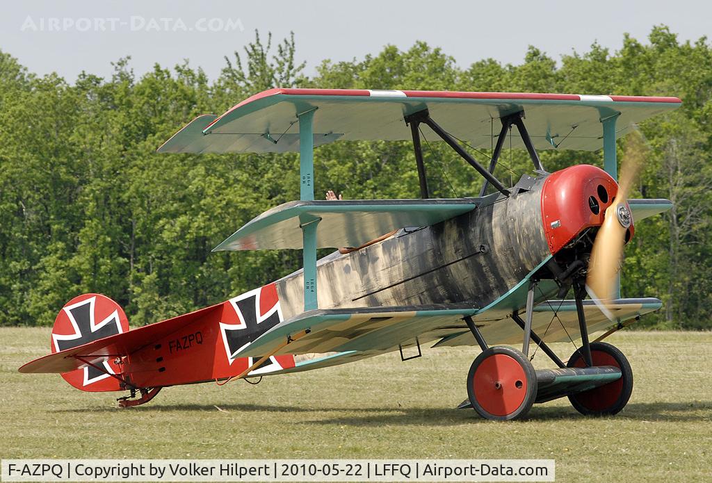 F-AZPQ, 1965 Fokker Dr.1 Triplane Replica C/N 002, DR.I