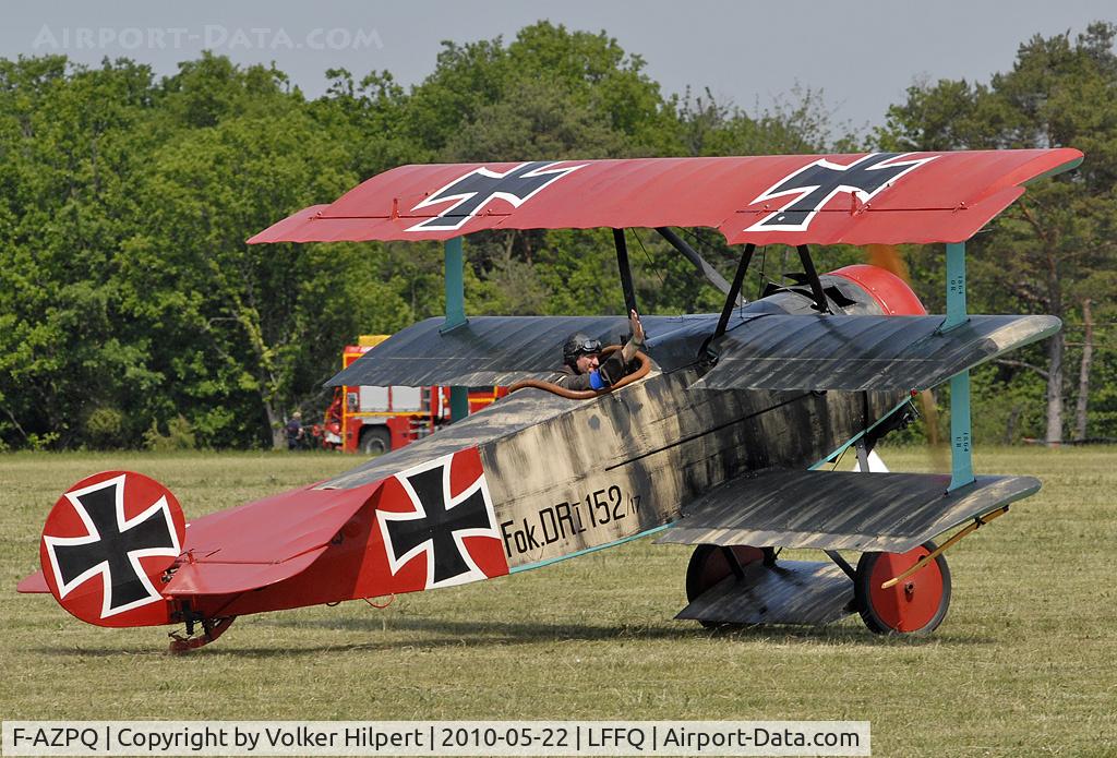 F-AZPQ, 1965 Fokker Dr.1 Triplane Replica C/N 002, DR.I
