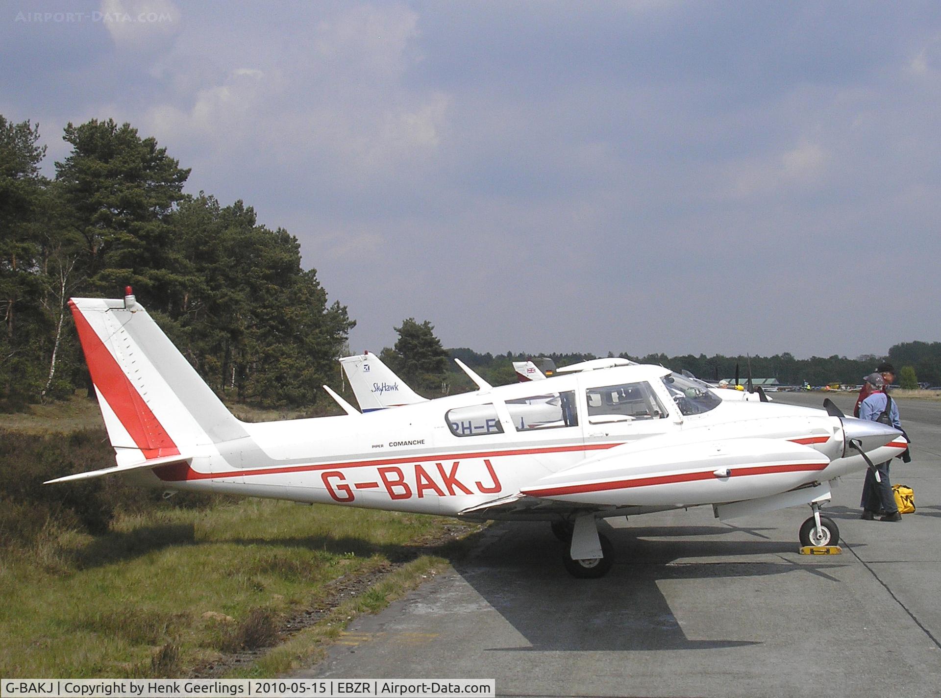 G-BAKJ, 1966 Piper PA-30-160 B Twin Comanche C/N 30-1232, Chipmunk & Cirrus Meet , May 2010