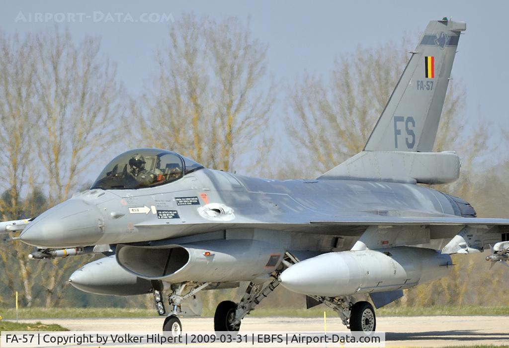FA-57, 1980 SABCA F-16AM Fighting Falcon C/N 6H-57, at Florennes