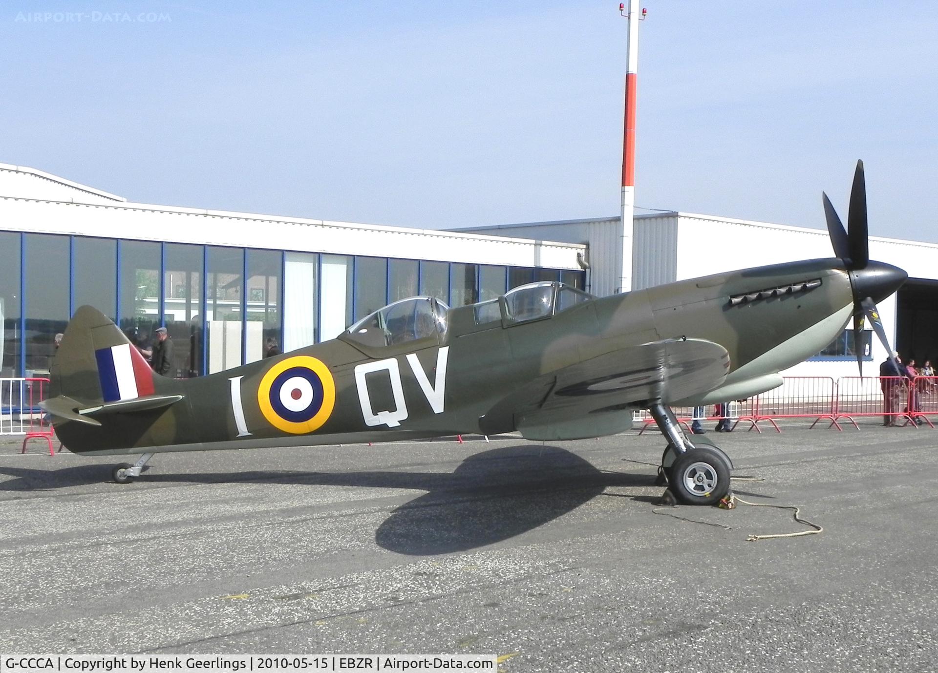 G-CCCA, 1944 Supermarine 509 Spitfire TR.IXc C/N CBAF.9590, Stampe Fly In , May 2010 , Deurne

Spitfire's new colours