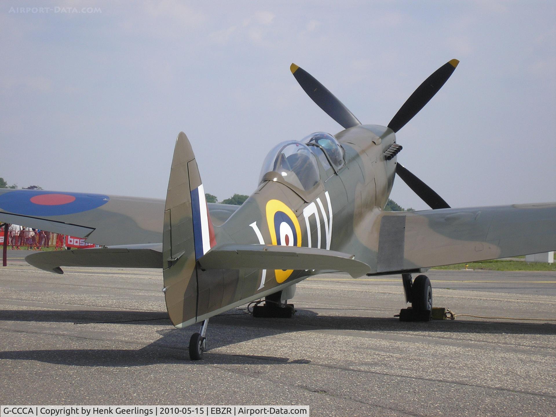 G-CCCA, 1944 Supermarine 509 Spitfire TR.IXc C/N CBAF.9590, Stampe Fly In , May 2010 , Deurne