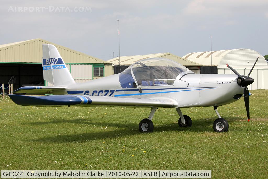 G-CCZZ, 2004 Aerotechnik EV-97 Eurostar C/N PFA 315-14158, Aerotechnik EV-97 Eurostar at Fishburn Airfield in 2010.