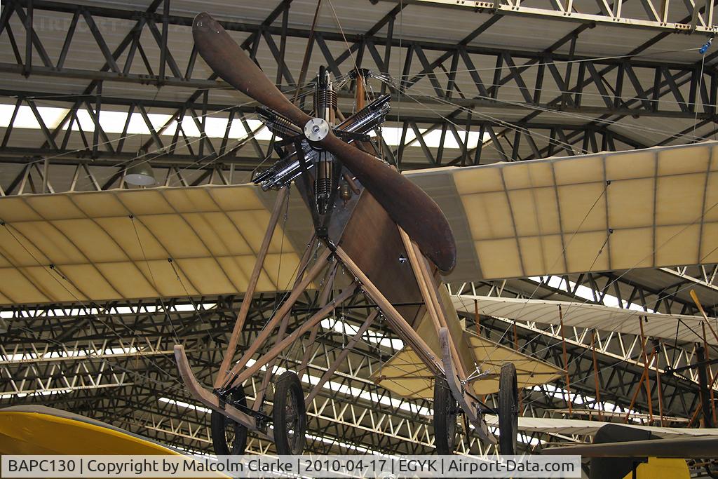 BAPC130, Blackburn 1911 Monoplane Replica C/N BAPC130, Blackburn Mercury Monoplane at The Yorkshire Air Museum in 2010.