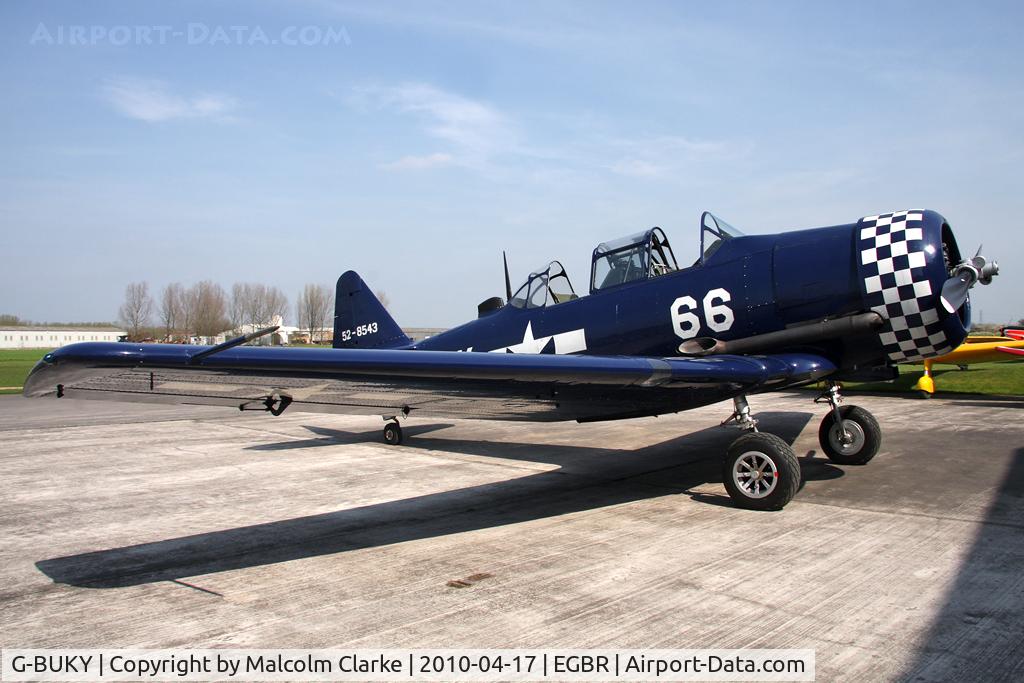 G-BUKY, 1952 Canadian Car & Foundry T-6H Harvard Mk.4M C/N CCF4-464, CCF Harvard T6 at Breighton Airfield in 2010.