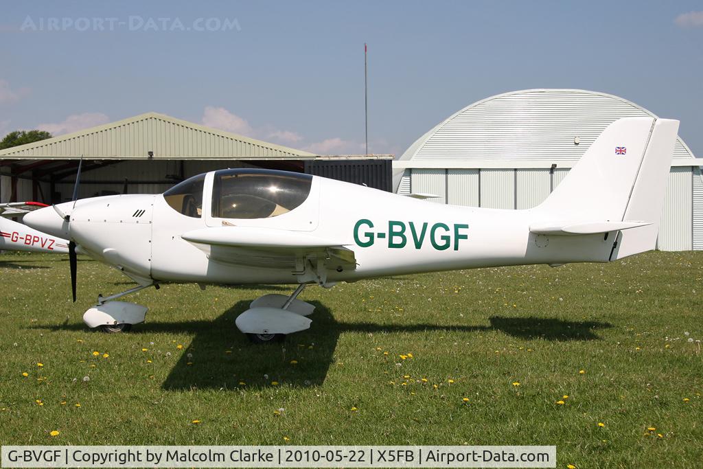 G-BVGF, 1996 Europa Tri-Gear C/N PFA 247-12565, Europa at Fishburn Airfield in 2010.