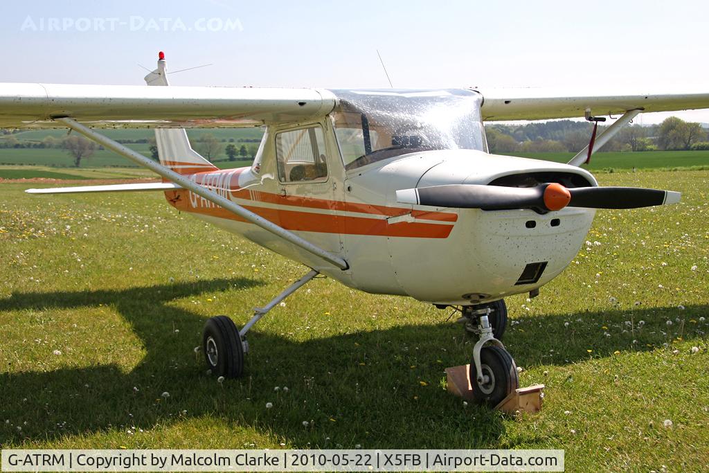 G-ATRM, 1966 Reims Cessna F150F C/N 0053, Cessna F150F at Fishburn Airfield in 2010.