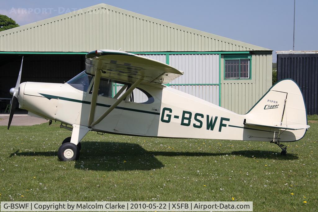 G-BSWF, 1949 Piper PA-16 Clipper C/N 16-475, Piper PA-16(Mod) Clipper at Fishburn Airfield in 2010.