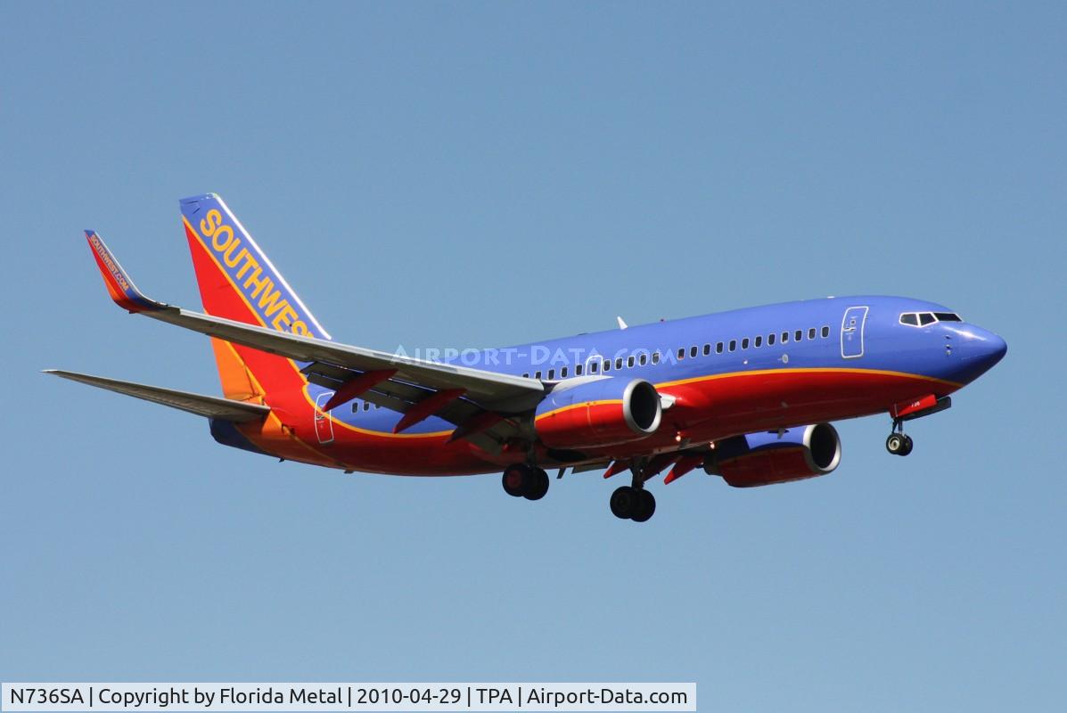 N736SA, 1999 Boeing 737-7H4 C/N 27868, Southwest 737-700