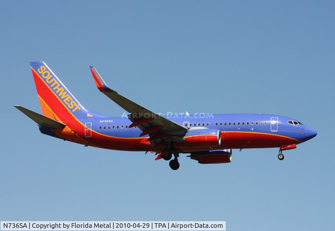 N736SA, 1999 Boeing 737-7H4 C/N 27868, Southwest 737-700