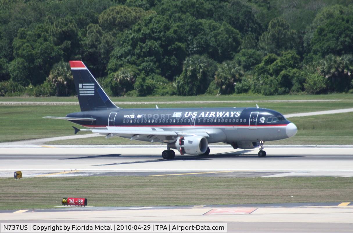 N737US, 2000 Airbus A319-112 C/N 1245, US Airways A319