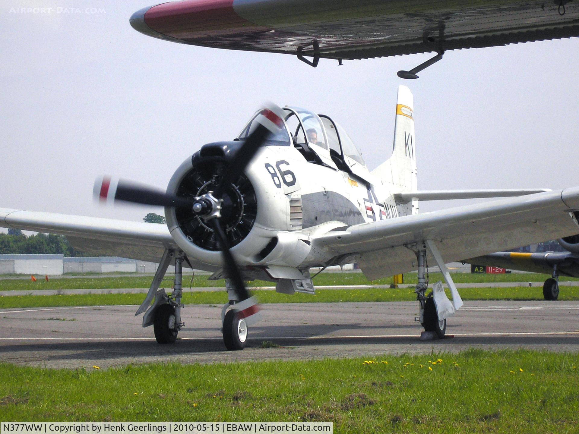 N377WW, 1954 North American T-28B Trojan C/N 200-140, Stampe Fly In , Deurne , May 2010