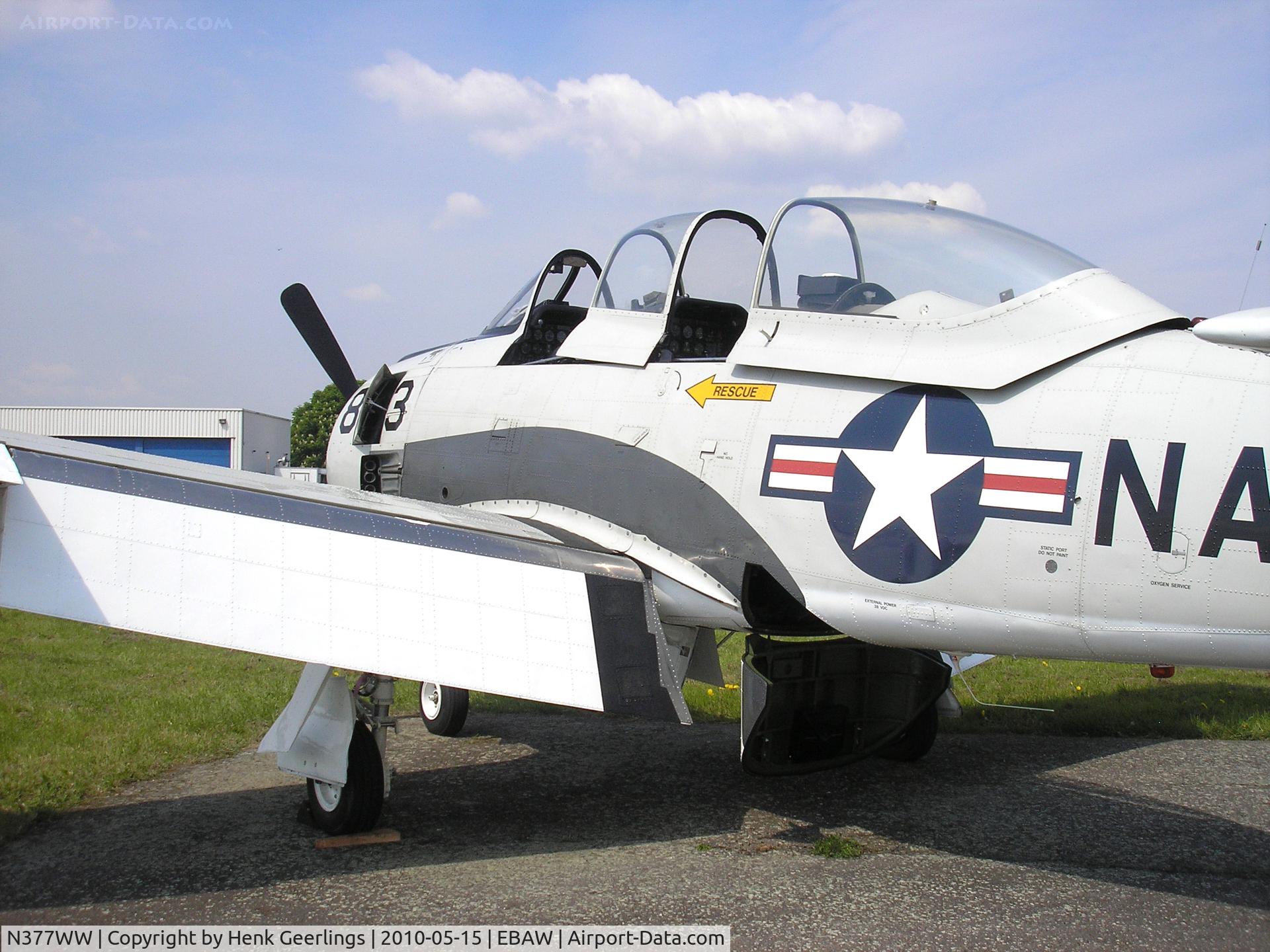 N377WW, 1954 North American T-28B Trojan C/N 200-140, Stampe Fly In , Deurne , May 2010