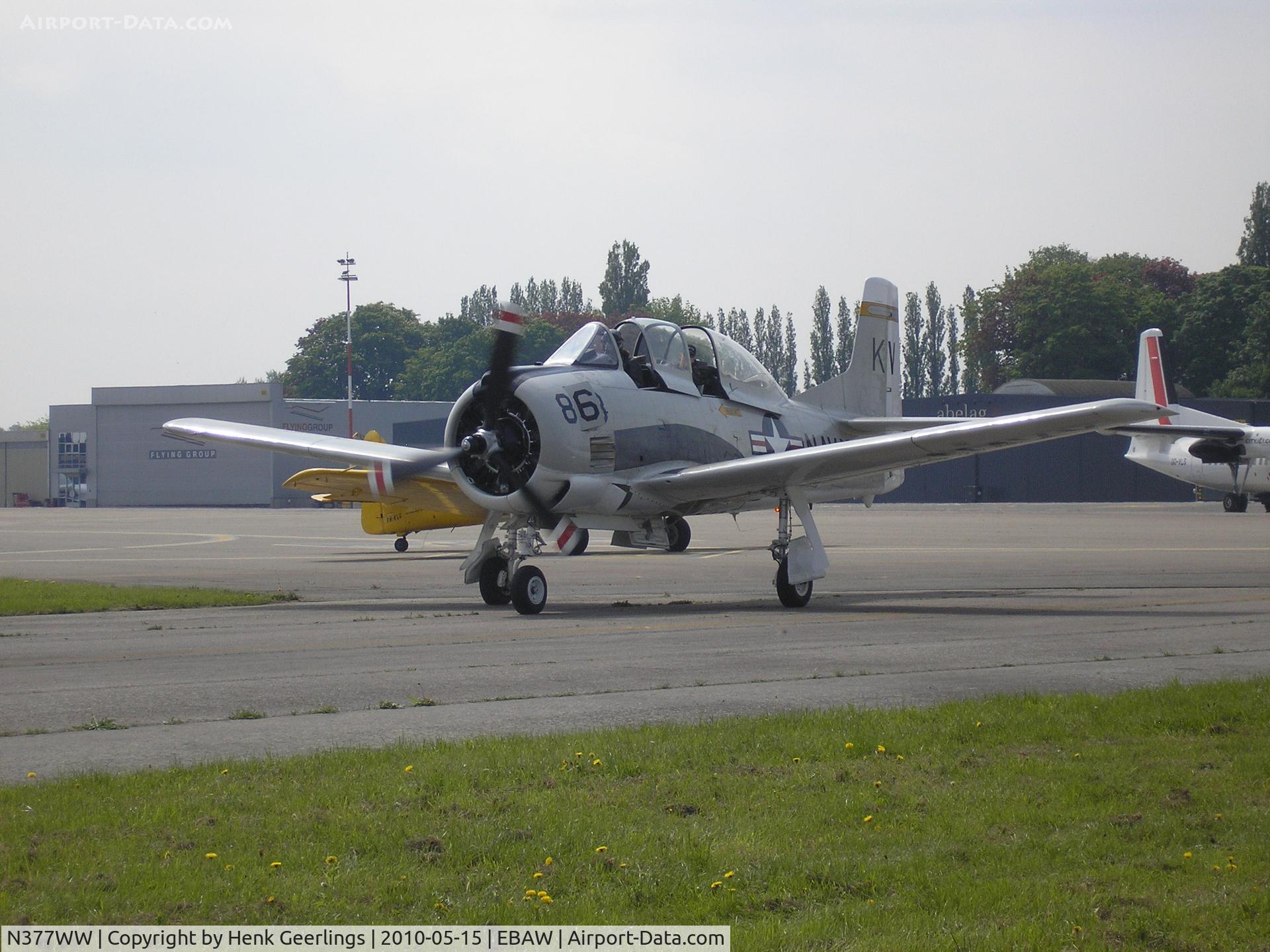 N377WW, 1954 North American T-28B Trojan C/N 200-140, Stampe Fly In , Deurne , May 2010