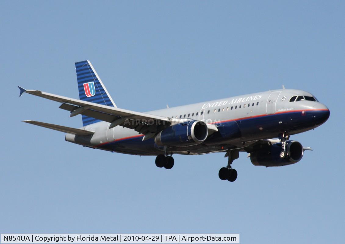 N854UA, 2002 Airbus A319-131 C/N 1731, United A319