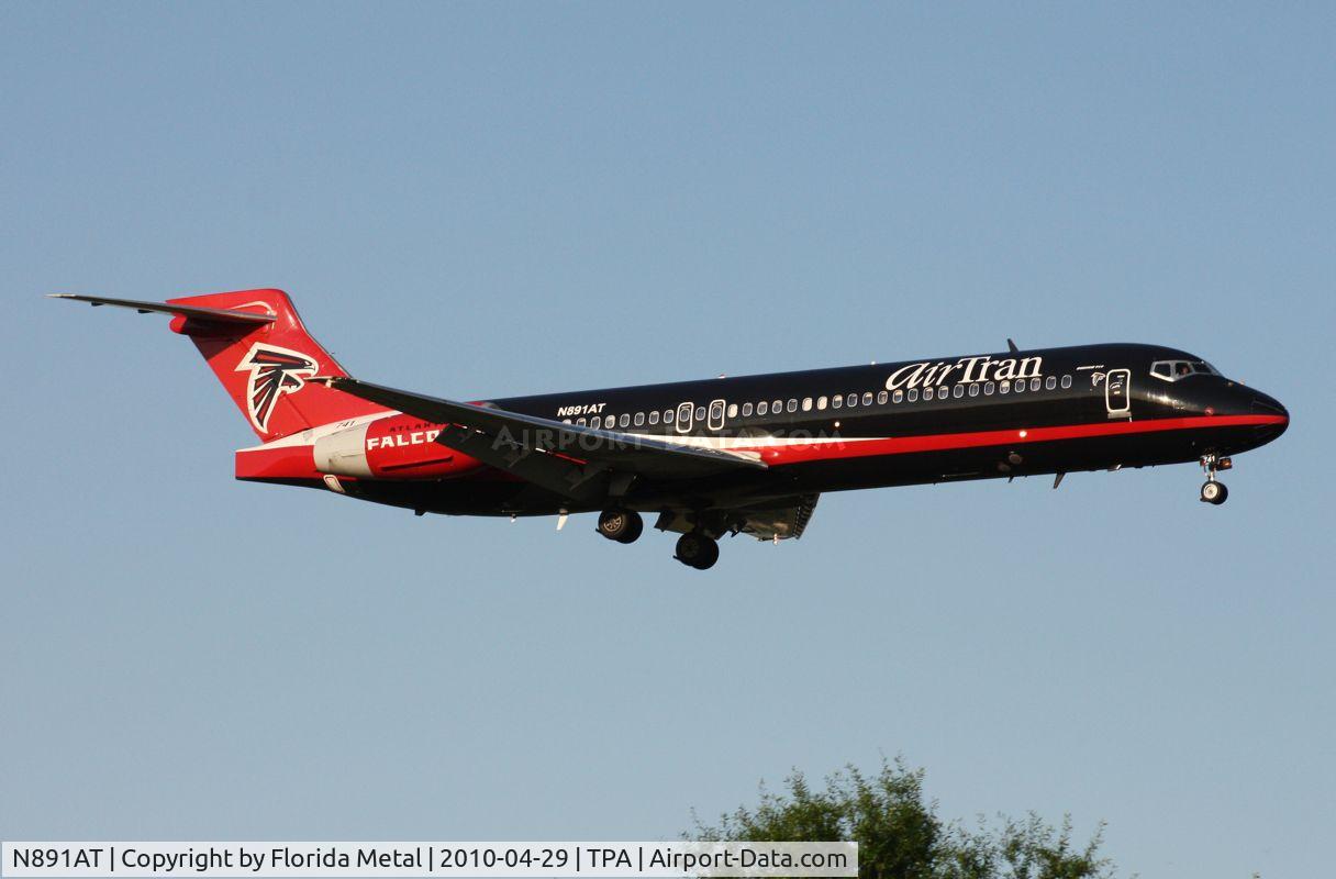 N891AT, 2004 Boeing 717-200 C/N 55043, Air Tran (Atlanta Falcons 717)