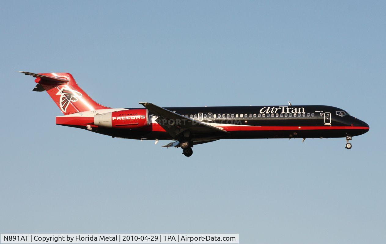 N891AT, 2004 Boeing 717-200 C/N 55043, Air Tran (Atlanta Falcons) 717