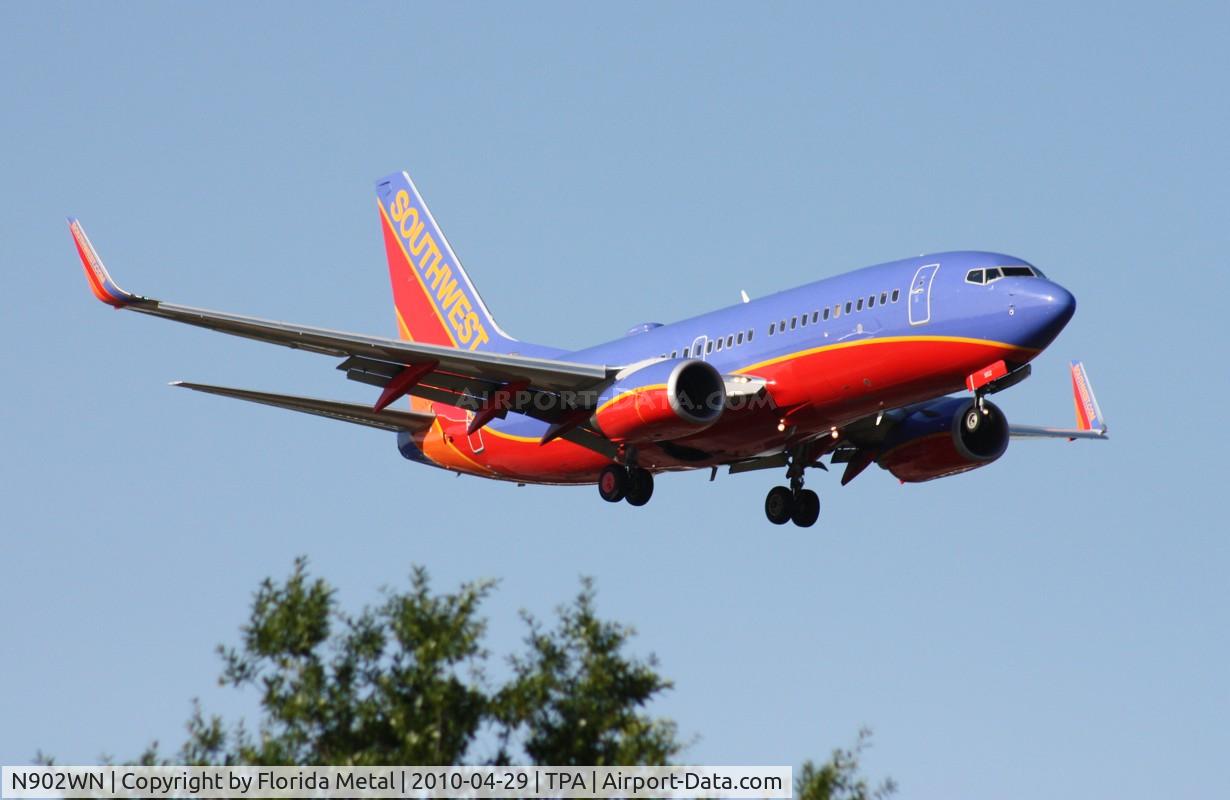 N902WN, 2007 Boeing 737-7H4 C/N 36615, Southwest 737-700