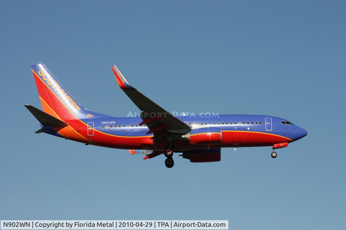 N902WN, 2007 Boeing 737-7H4 C/N 36615, Southwest 737-700