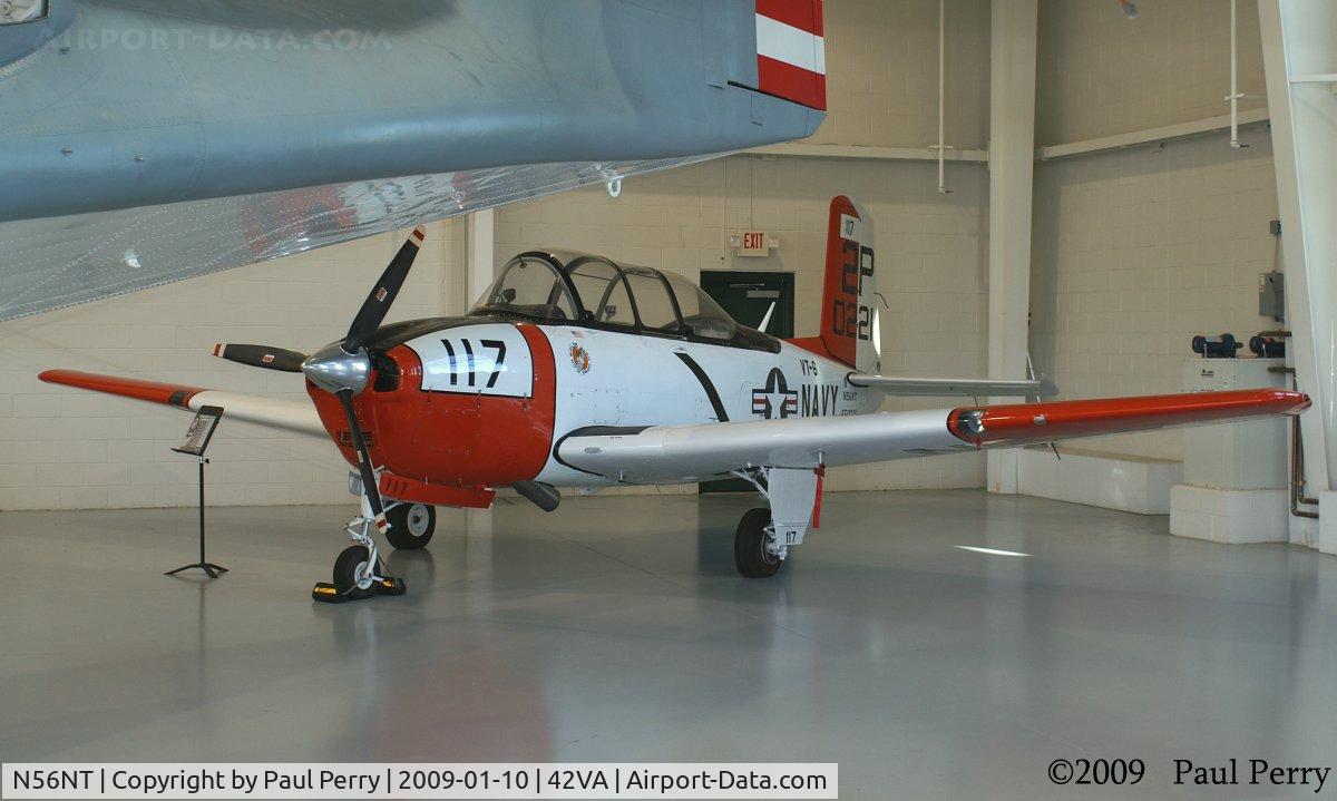 N56NT, 1955 Beech A45 C/N G-778, Tucked in the corner of the Navy Hangar