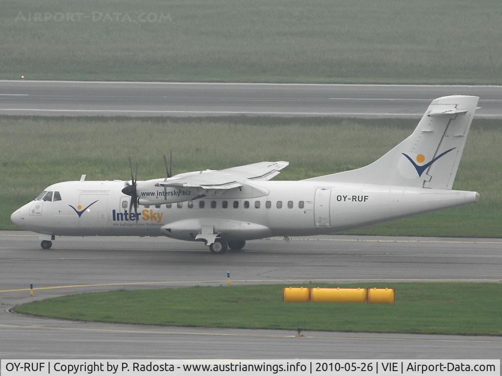 OY-RUF, 1997 ATR 42-500 C/N 515, This plane replaces a damaged Dash 8-300 temporarily