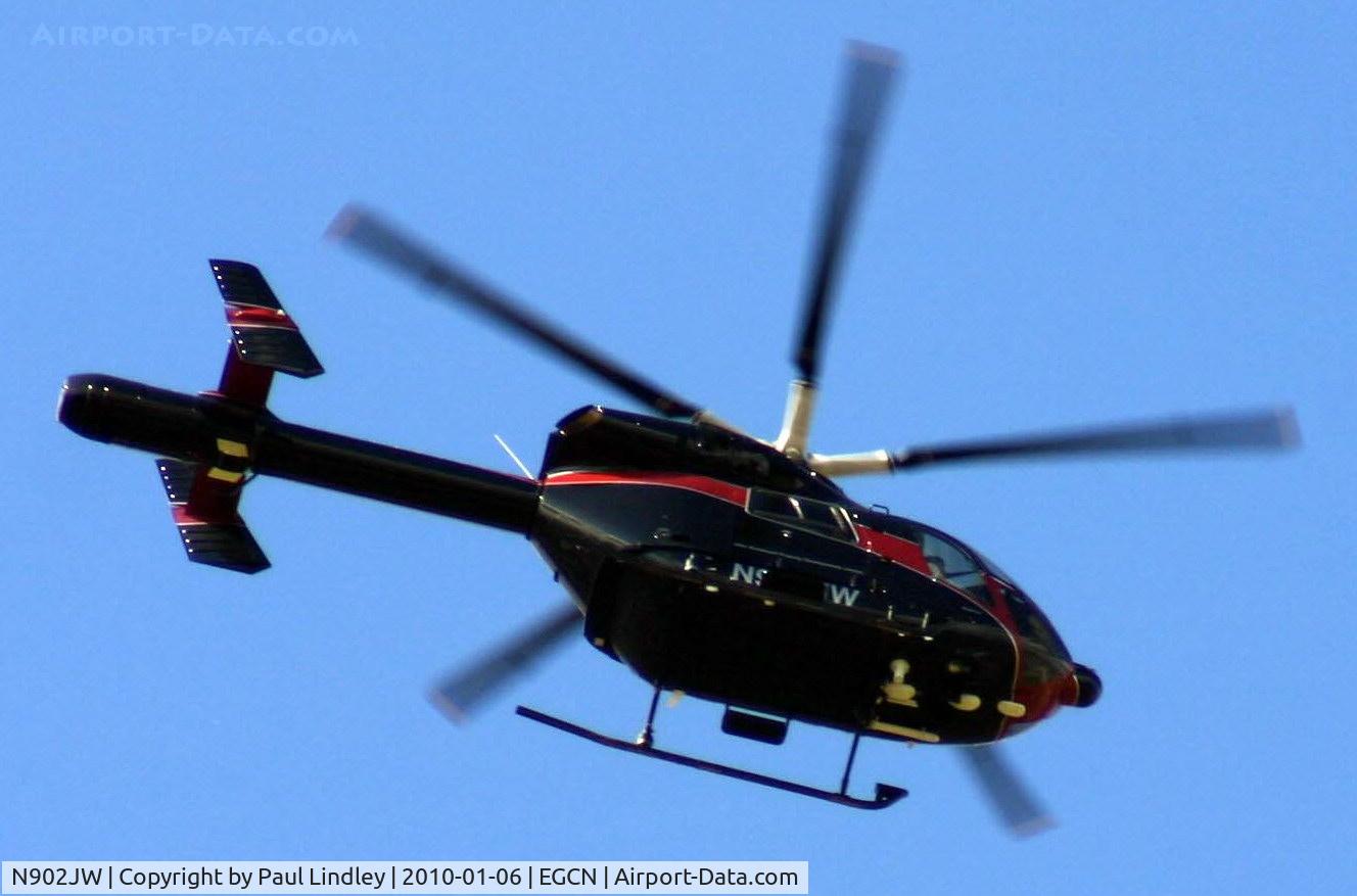 N902JW, 2001 MD Helicopters MD-900 Explorer C/N 900-00086, calling at Doncaster for fuel