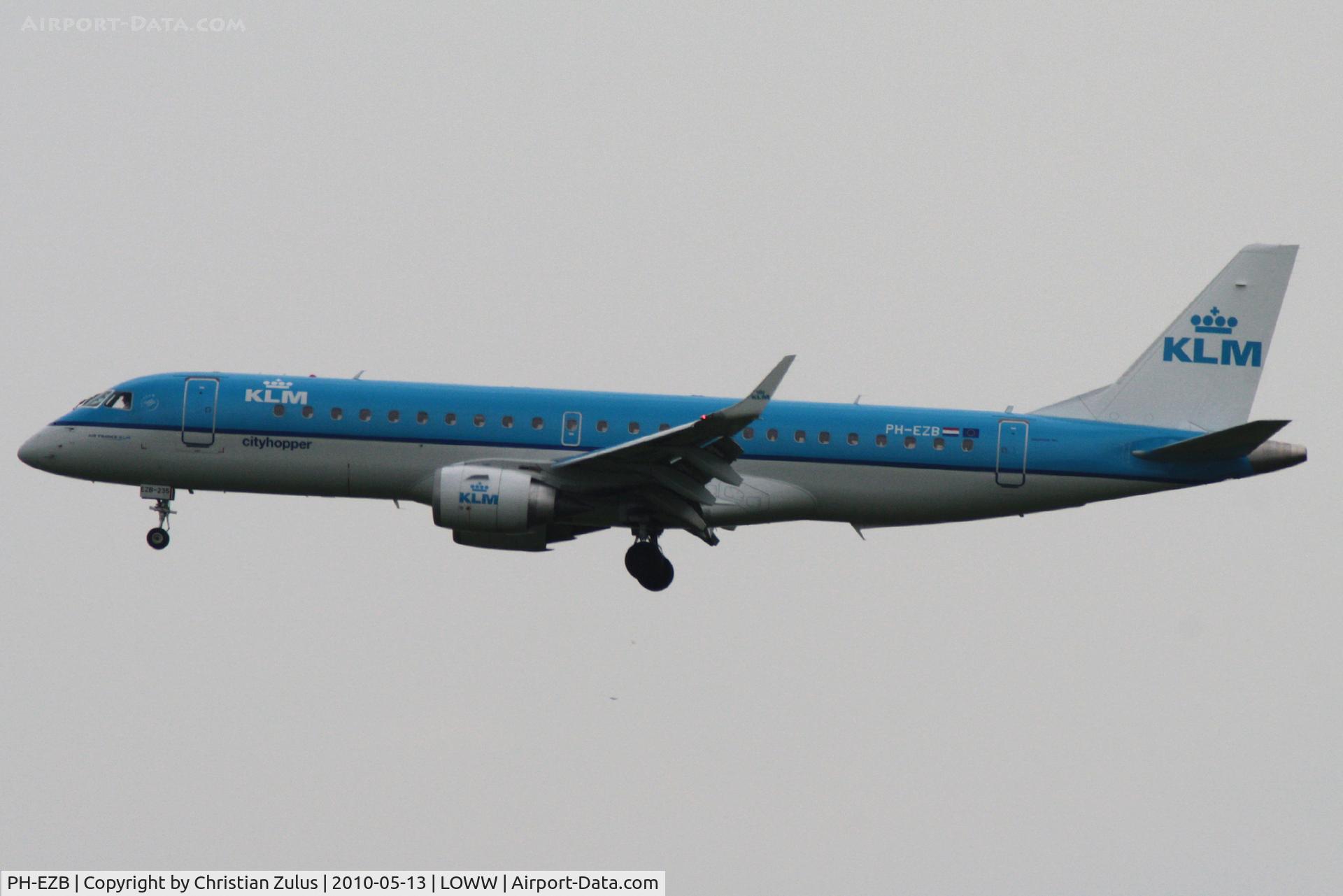 PH-EZB, 2008 Embraer 190LR (ERJ-190-100LR) C/N 19000235, KLM