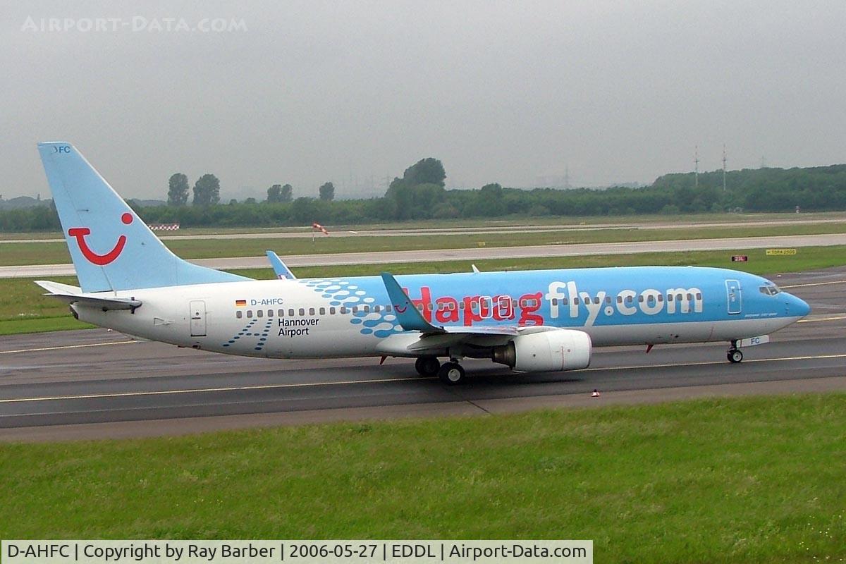 D-AHFC, 1998 Boeing 737-8K5 C/N 27977, Boeing 737-8K5 [27977] (Hapagfly.com) Dusseldorf~D 27/05/2006. Seen taxiing out for departure.