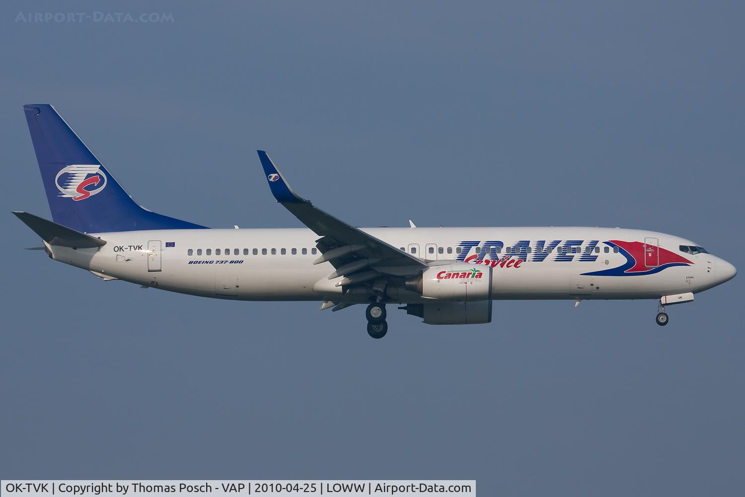OK-TVK, 2004 Boeing 737-86N C/N 32740, Travel Service