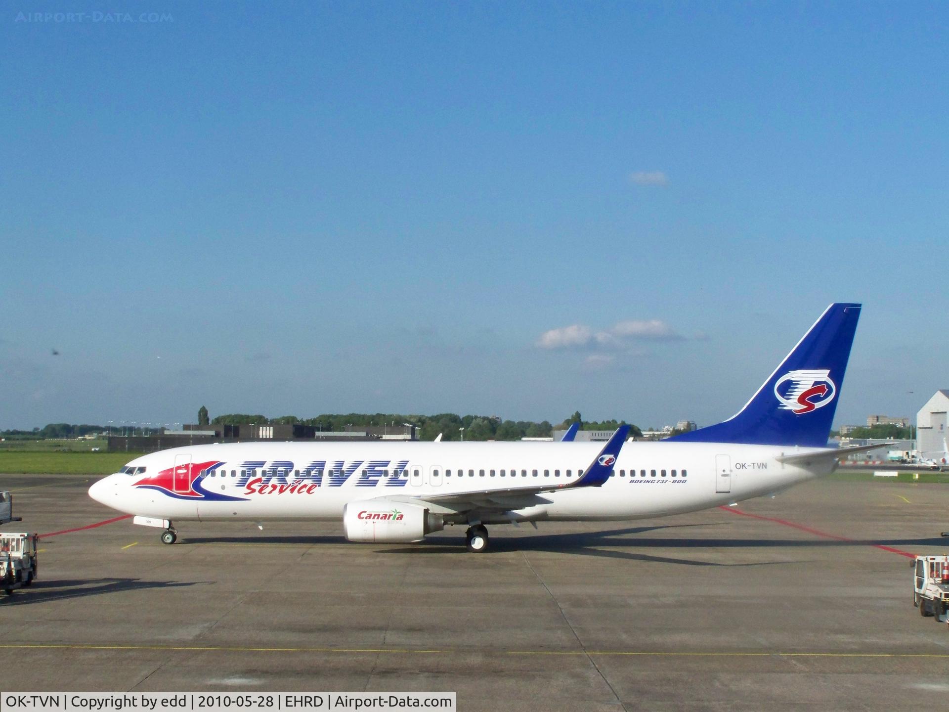 OK-TVN, 2007 Boeing 737-8BK C/N 29643, COMMING IN FROM PRAAG EMPTY