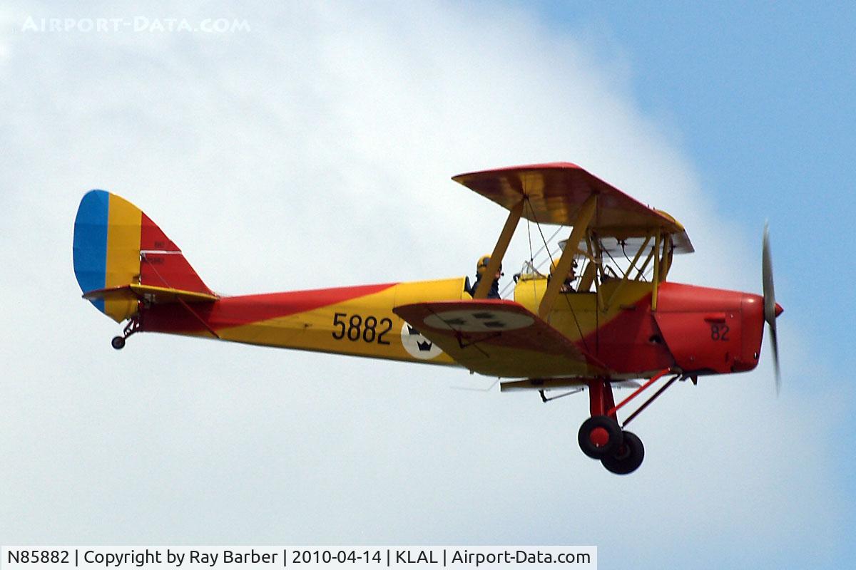 N85882, 1981 De Havilland DH-82A Tiger Moth II C/N 85882, De Havilland DH.82A Tiger Moth [85882] Lakeland-Linder~N 14/04/2010. About to land at Sun & Fun 2010.