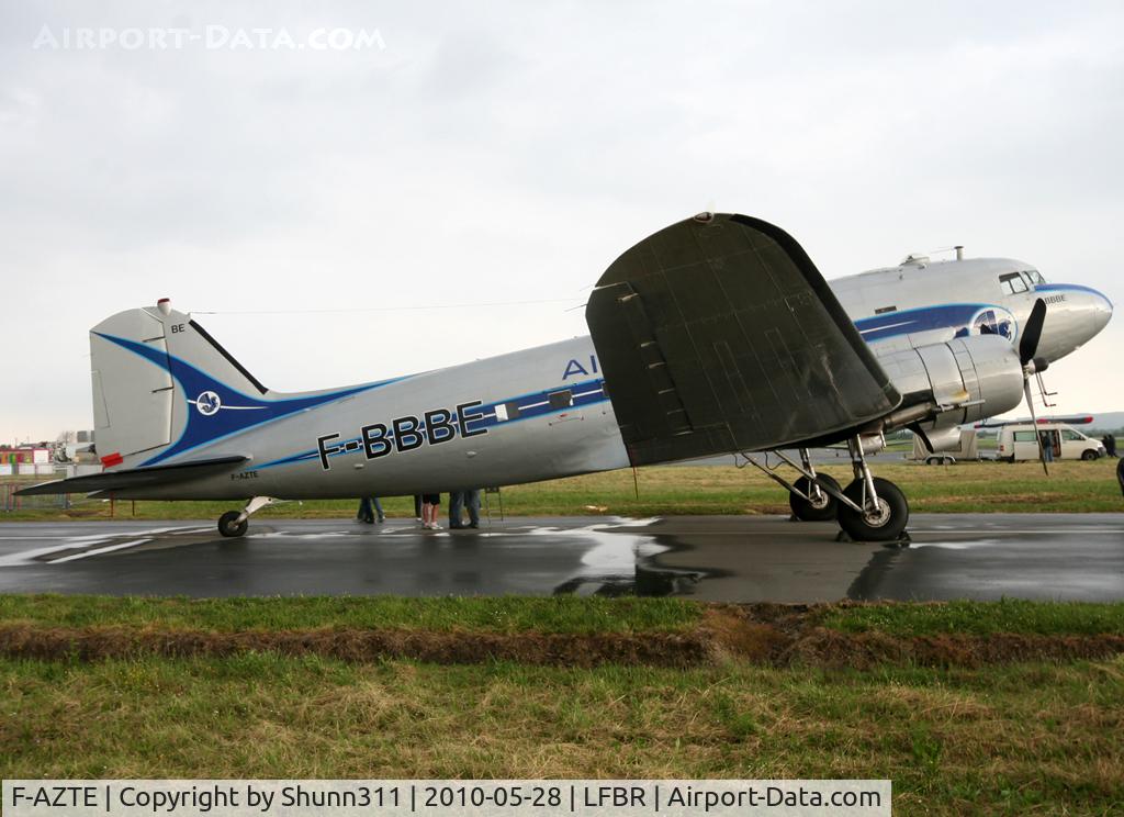 F-AZTE, 1943 Douglas C-47A-1-DL  Skytrain C/N 9172, Participant of the Air Expo Airshow 2010... Retro Air France c/s on the 2 sides now ;)