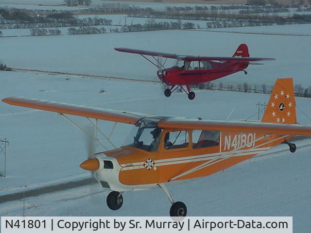 N41801, 1973 Bellanca 7GCBC C/N 605-74, Flying over Moorhead, Minnesota (Christmas 2002)