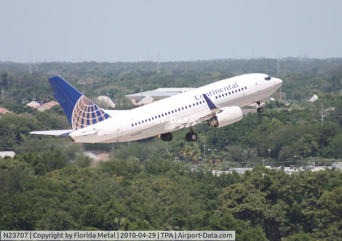 N23707, 1998 Boeing 737-724 C/N 28768, Continental 737-700