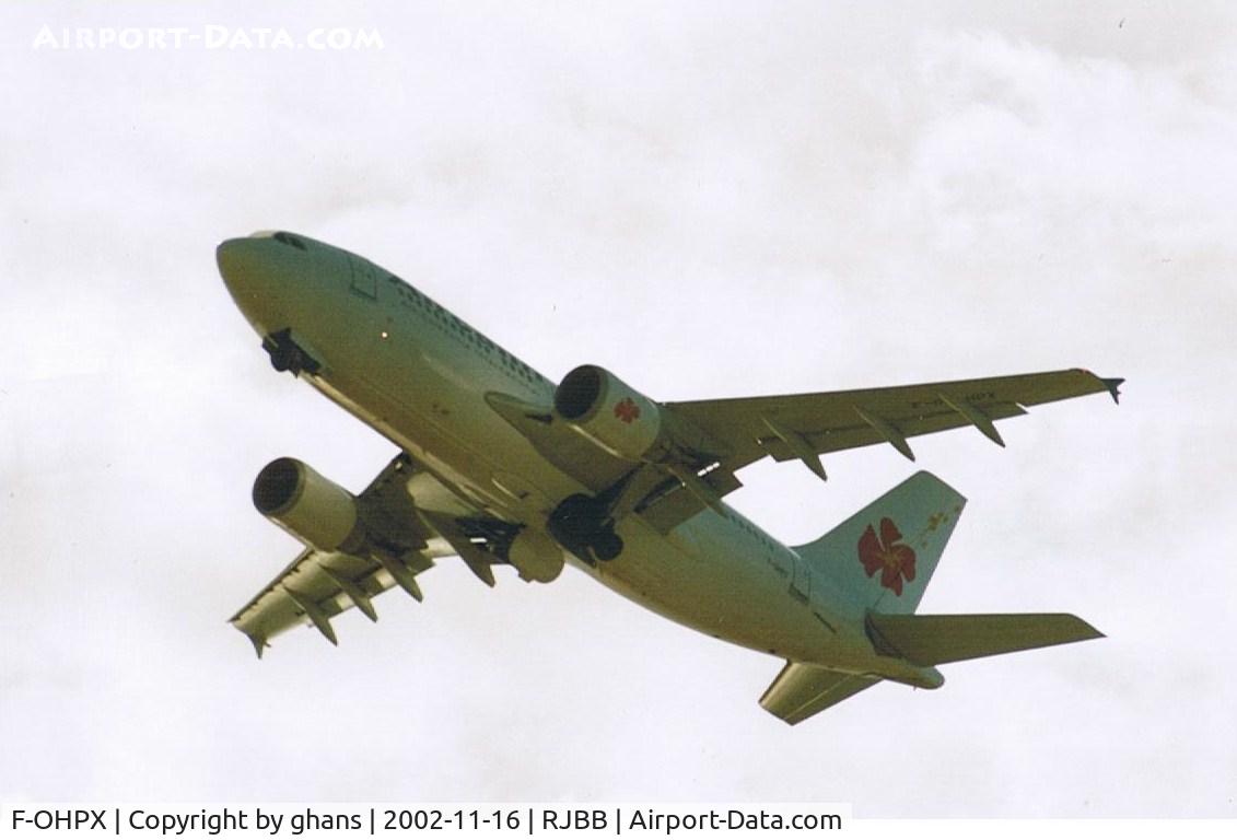 F-OHPX, 1992 Airbus A310-325/ET C/N 672, Climbing out of Kansai Airport