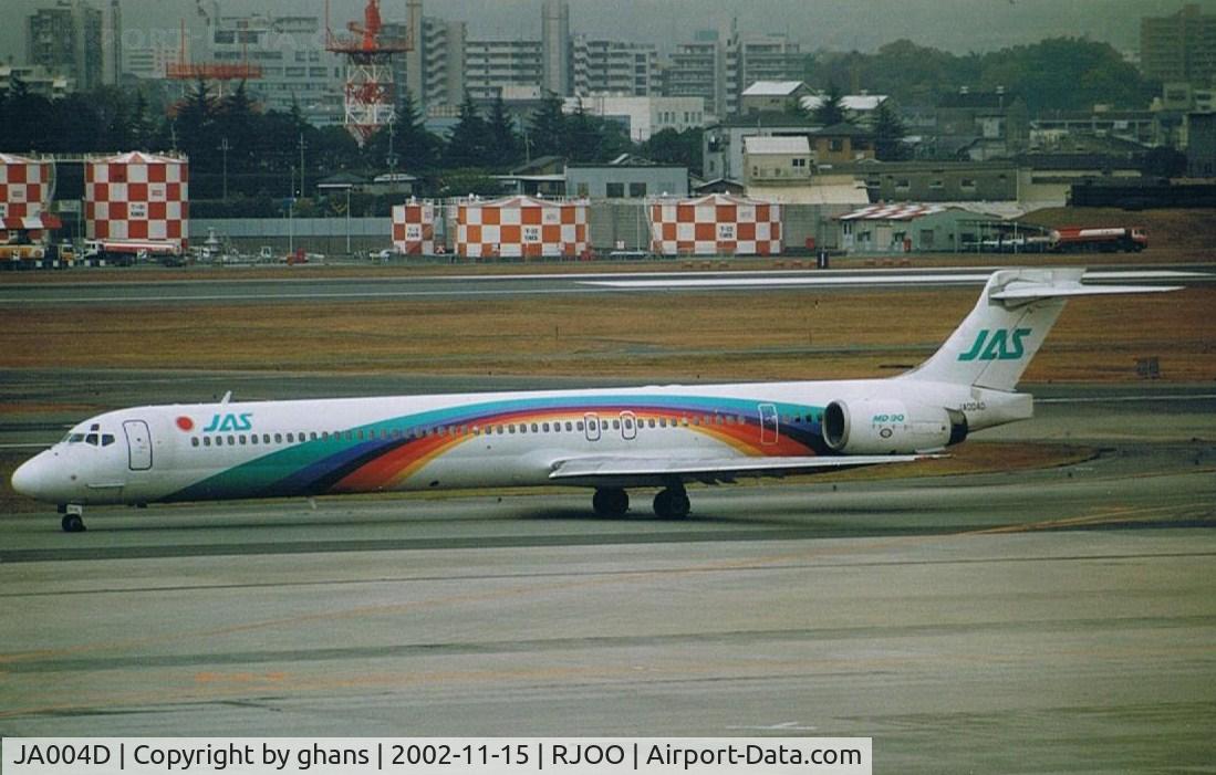 JA004D, 1997 McDonnell Douglas MD-90-30 C/N 53558, JAS has several differend colors