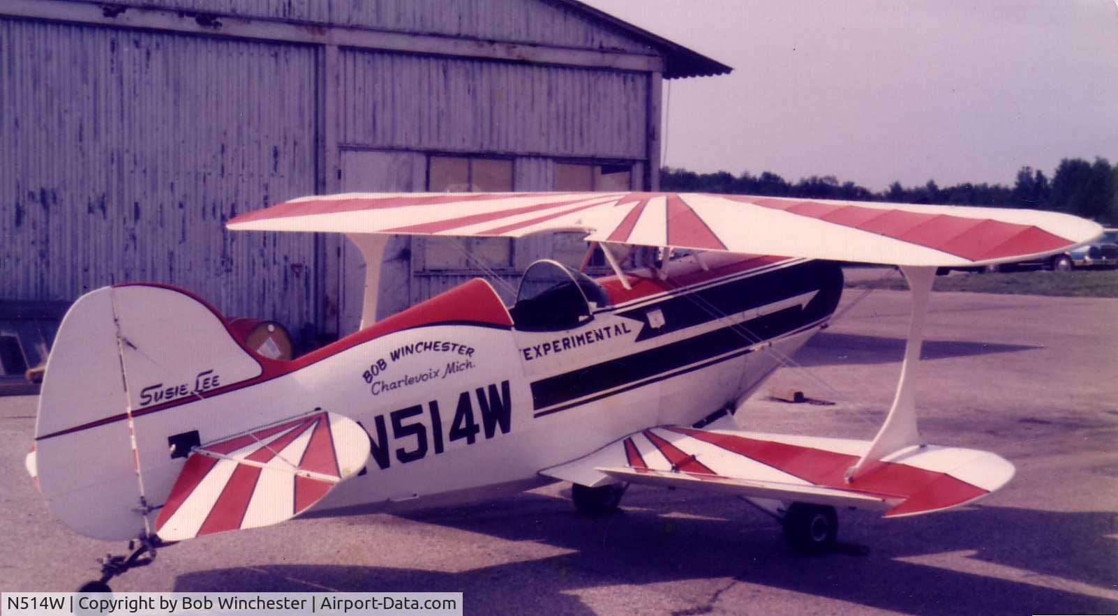 N514W, 1971 Pitts S-1C Special C/N 1-RW, Picture taken at Charlevoix, Michigan Municipal Airport