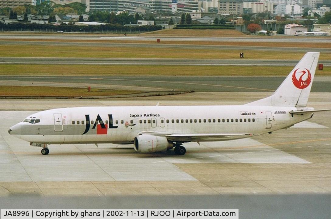 JA8996, 1997 Boeing 737-446 C/N 28832, JAL
