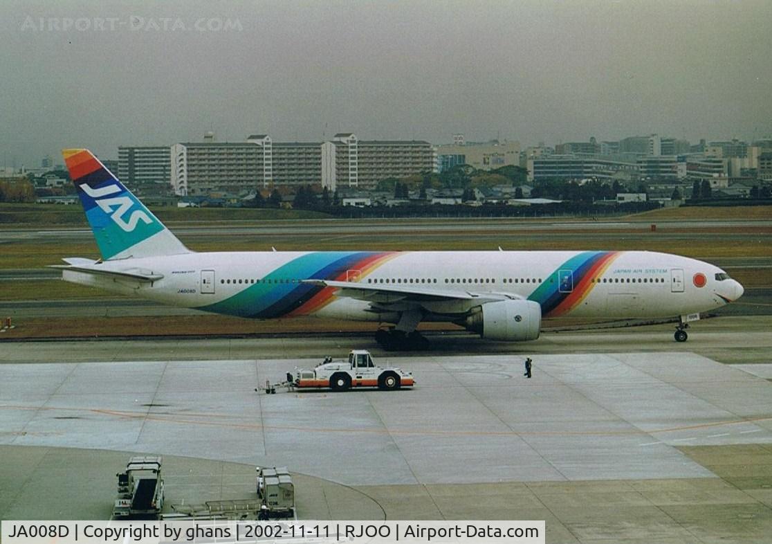 JA008D, 1998 Boeing 777-289 C/N 27640, JAS